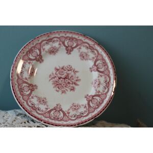 Swinnertons Stafforshire England Pink Red Kent 8" Salad Plate